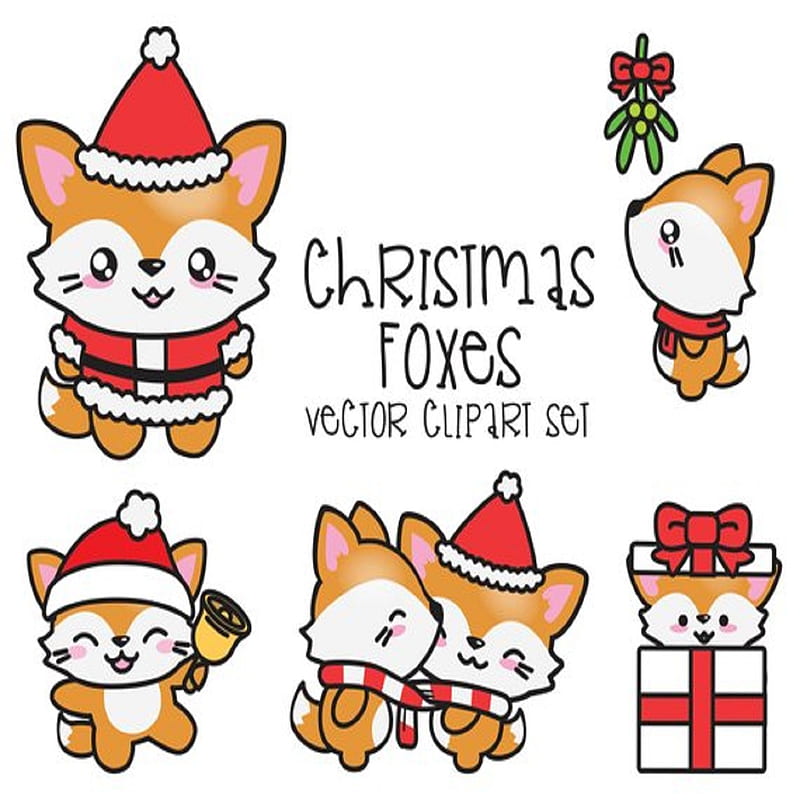 Foxmas, fox, christmas, holiday, winter, HD phone wallpaper | Peakpx