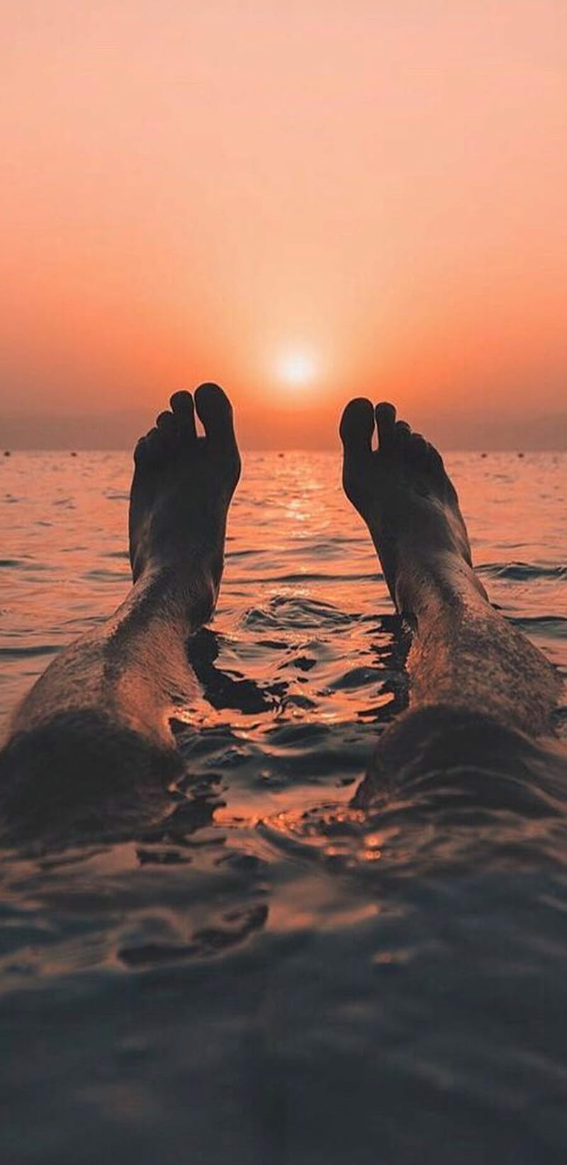 Sunset and Toes, landscape, nature, ocean, sunset, HD phone wallpaper ...
