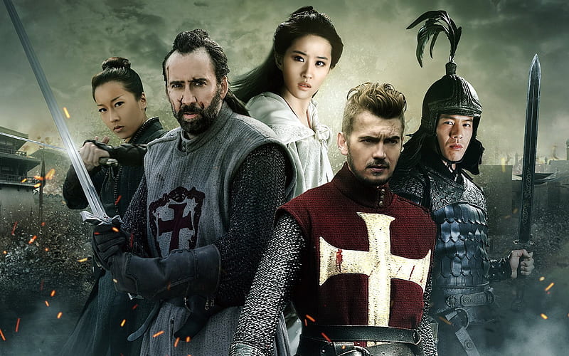 Outcast, Nicolas Cage, Hayden Christensen, Andy On, Liu Yifei, HD wallpaper