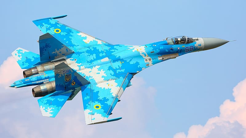 Aircraft, Military, Jet Fighter, Warplane, Sukhoi Su 27, Ukrainian Air Force, Jet Fighters, HD wallpaper