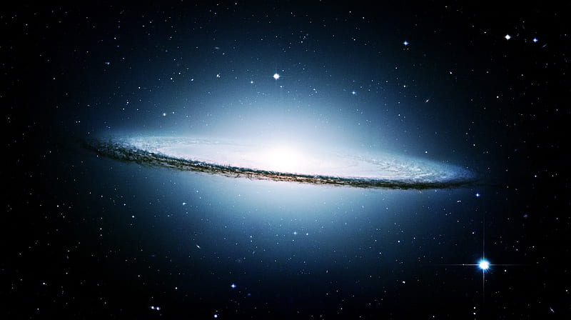 The Sombrero Galaxy, sombrero, flat galaxy, distant galaxy, HD wallpaper
