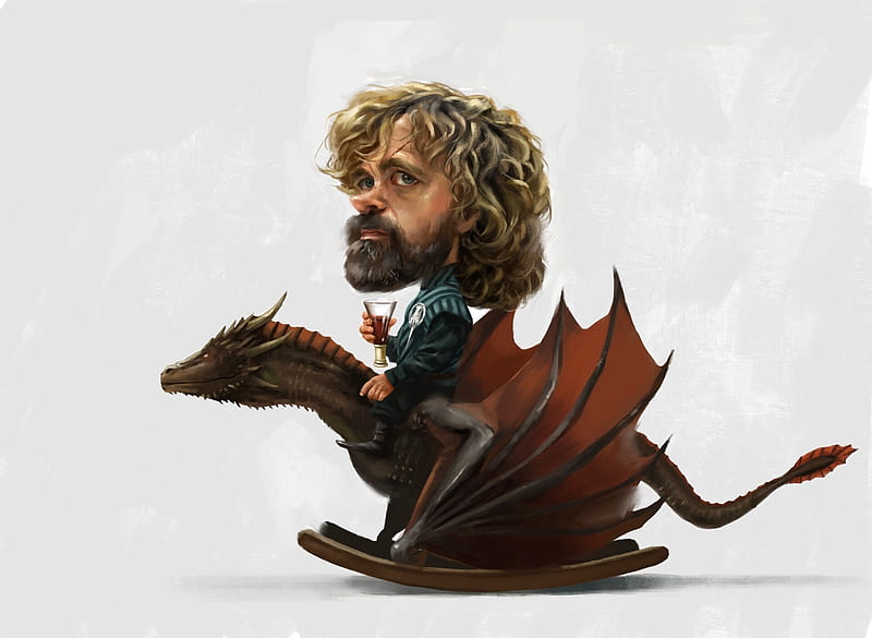 Tyrion And His Rockin Dragon Art Joseph Qiu Game Of Thrones Tyrion