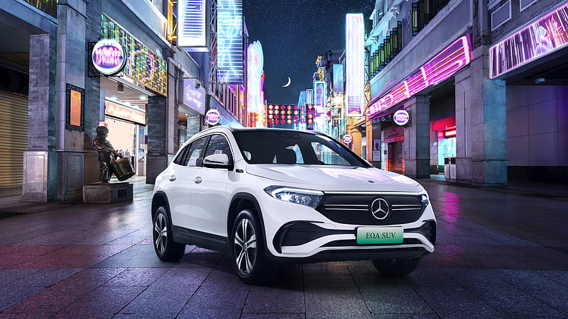 Mercedes-Benz EQA 300 AMG, Auto Shanghai 2021, 2021 cars, electric cars, SUV, HD wallpaper