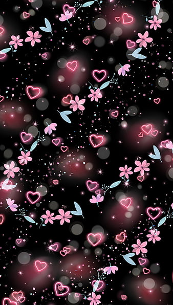 Pattern, cute, heart, corazones, pink, purple, violet, whatsapp wallaper,  yellow, HD phone wallpaper | Peakpx