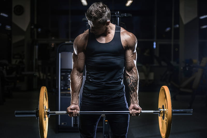 Bodybuilder Man with Tatoo, HD wallpaper