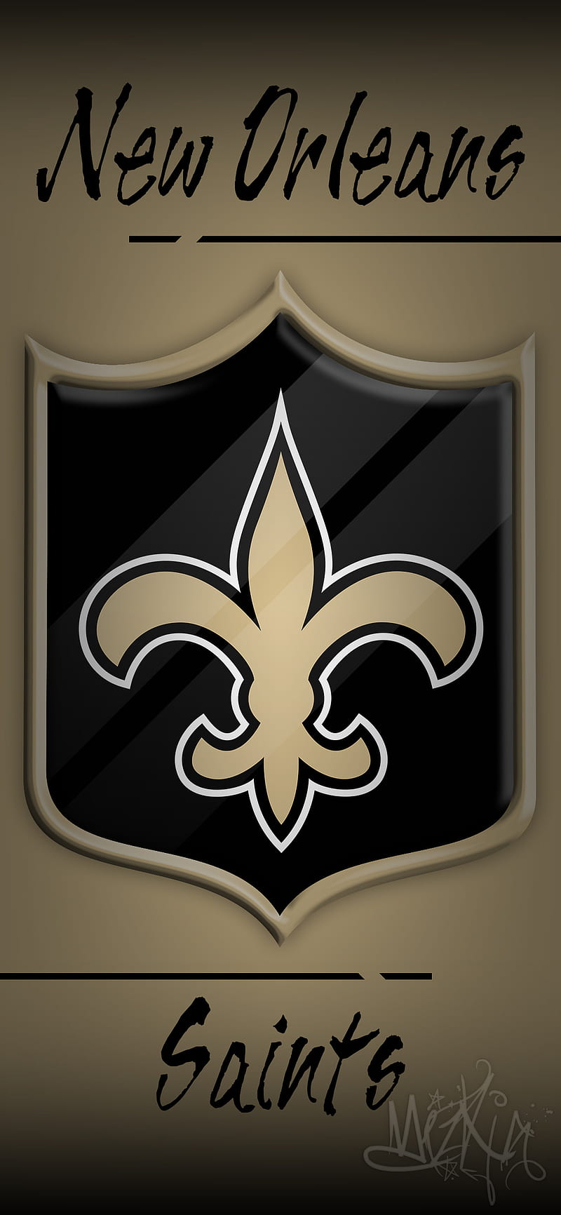 New Orleans Saints Logo iPhone 15, iPhone 15 Plus, iPhone 15 Pro