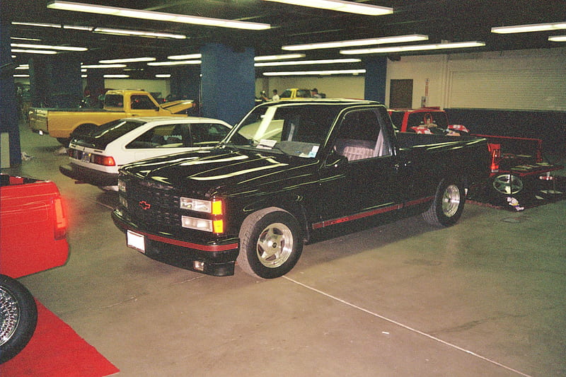 MY TRUCK, black, 1990, pickup, chevrolet, HD wallpaper