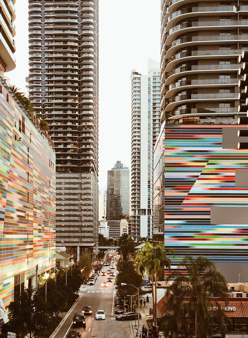 Brickell Miami, Downtown Miami, HD phone wallpaper