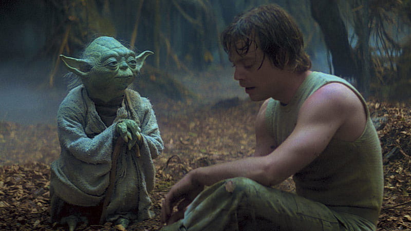 Baby Yoda And Luke Star Wars, HD wallpaper