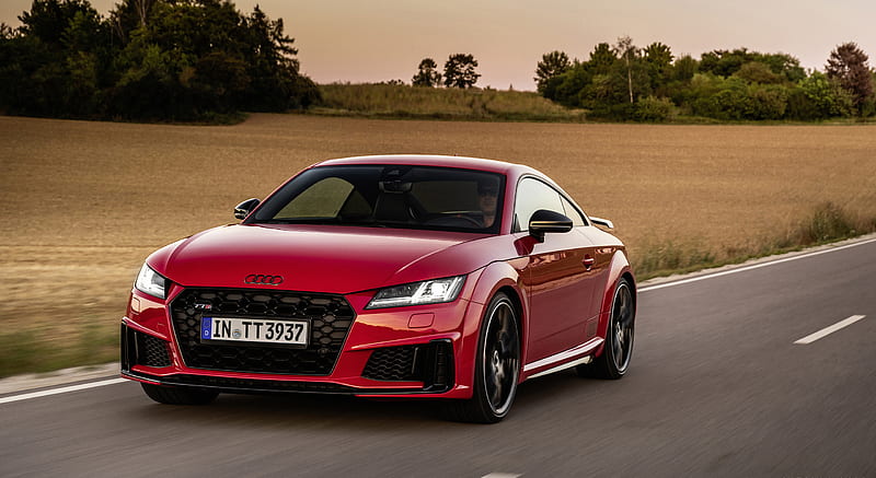 2021 Audi TTS Coupe Competition Plus (Color: Tango Red) - Front Three-Quarter , car, HD wallpaper