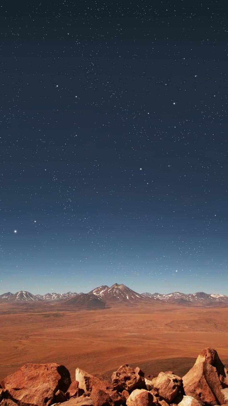 Desert Night Stars & Stones Galaxy s3, HD phone wallpaper