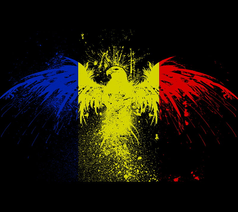 Romania, flag, HD wallpaper