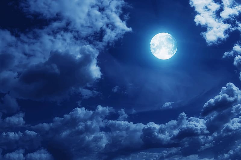 Sky, Night, Moon, , Cloud, HD wallpaper | Peakpx