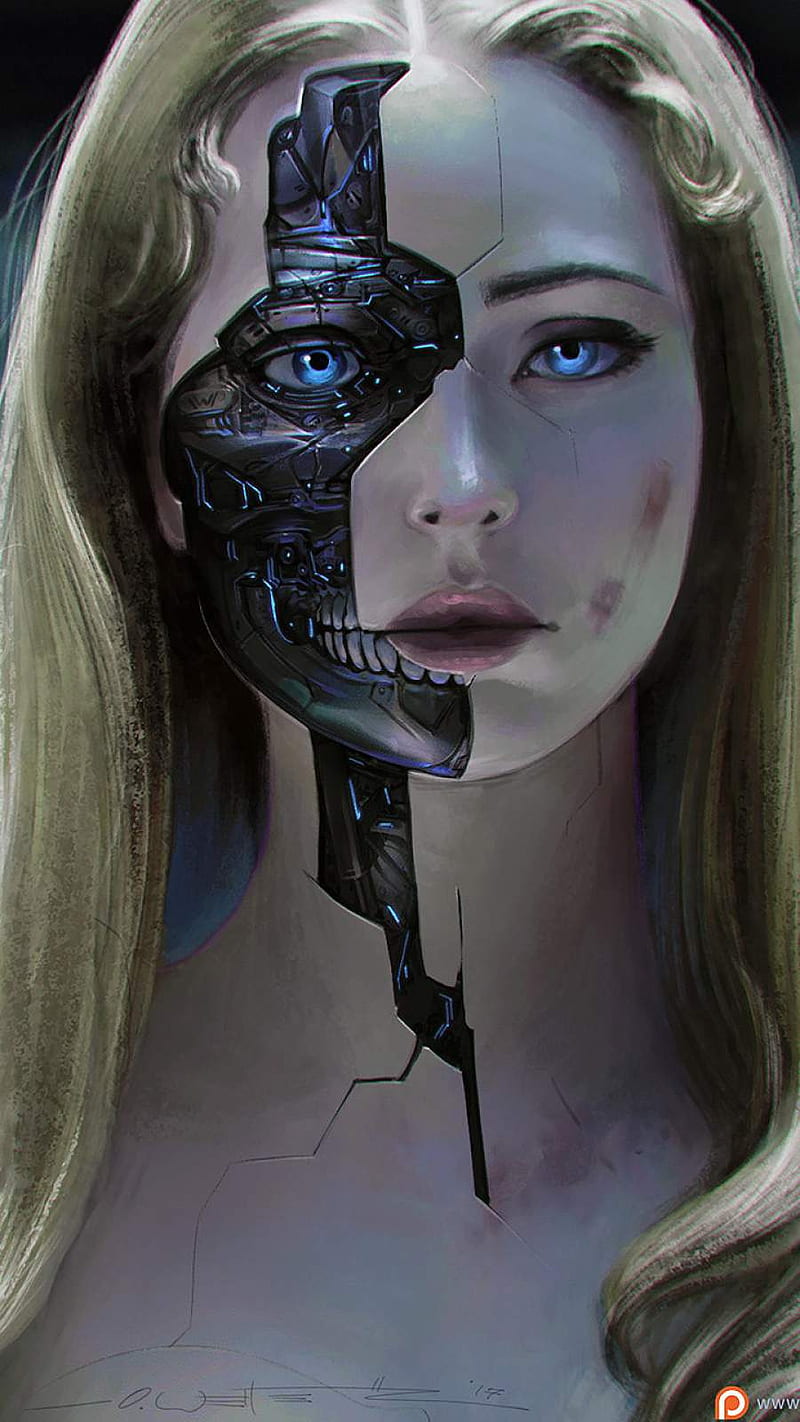 Cyborg Girl, la maquina, HD phone wallpaper