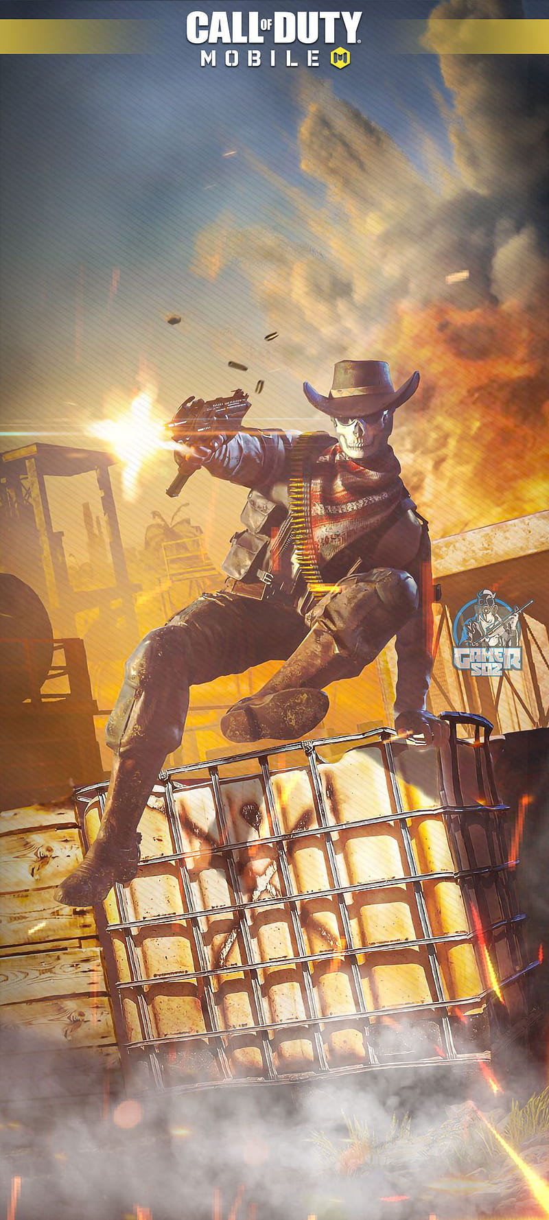 Ghost Cowboy, call of duty mobile, codm, codmobile, fondos codm, ghost, codm, codmobile, HD phone wallpaper