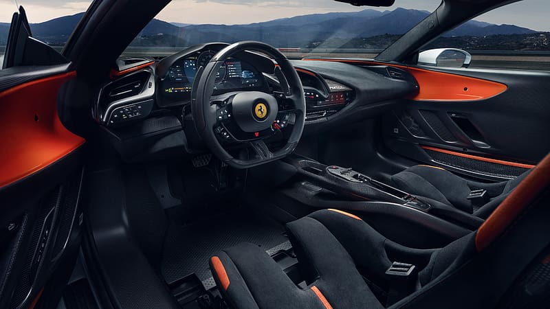 Ferrari SF90 XX Stradale 2023 Interior, HD wallpaper