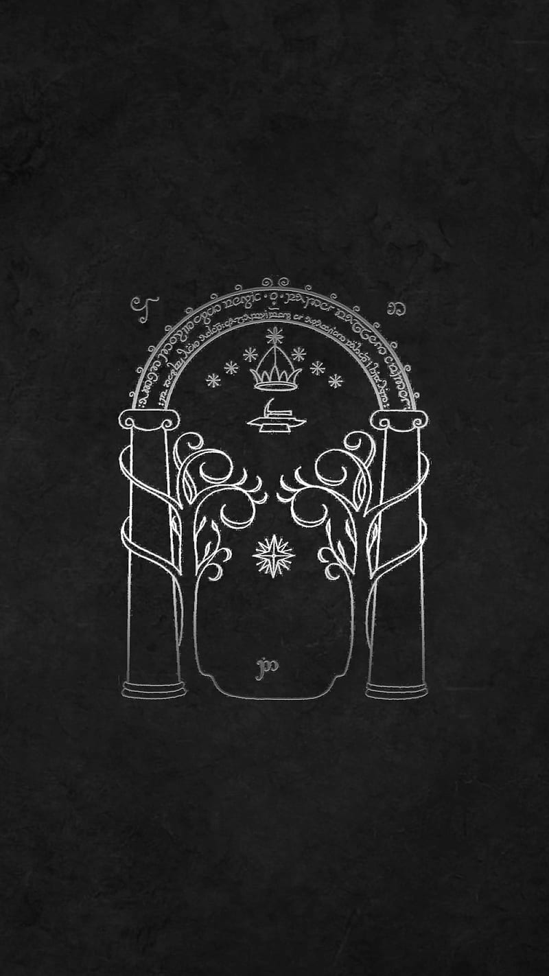 Gates of Moria, durin, lord of the rings, lotr, middle earth, tolkien, HD phone wallpaper