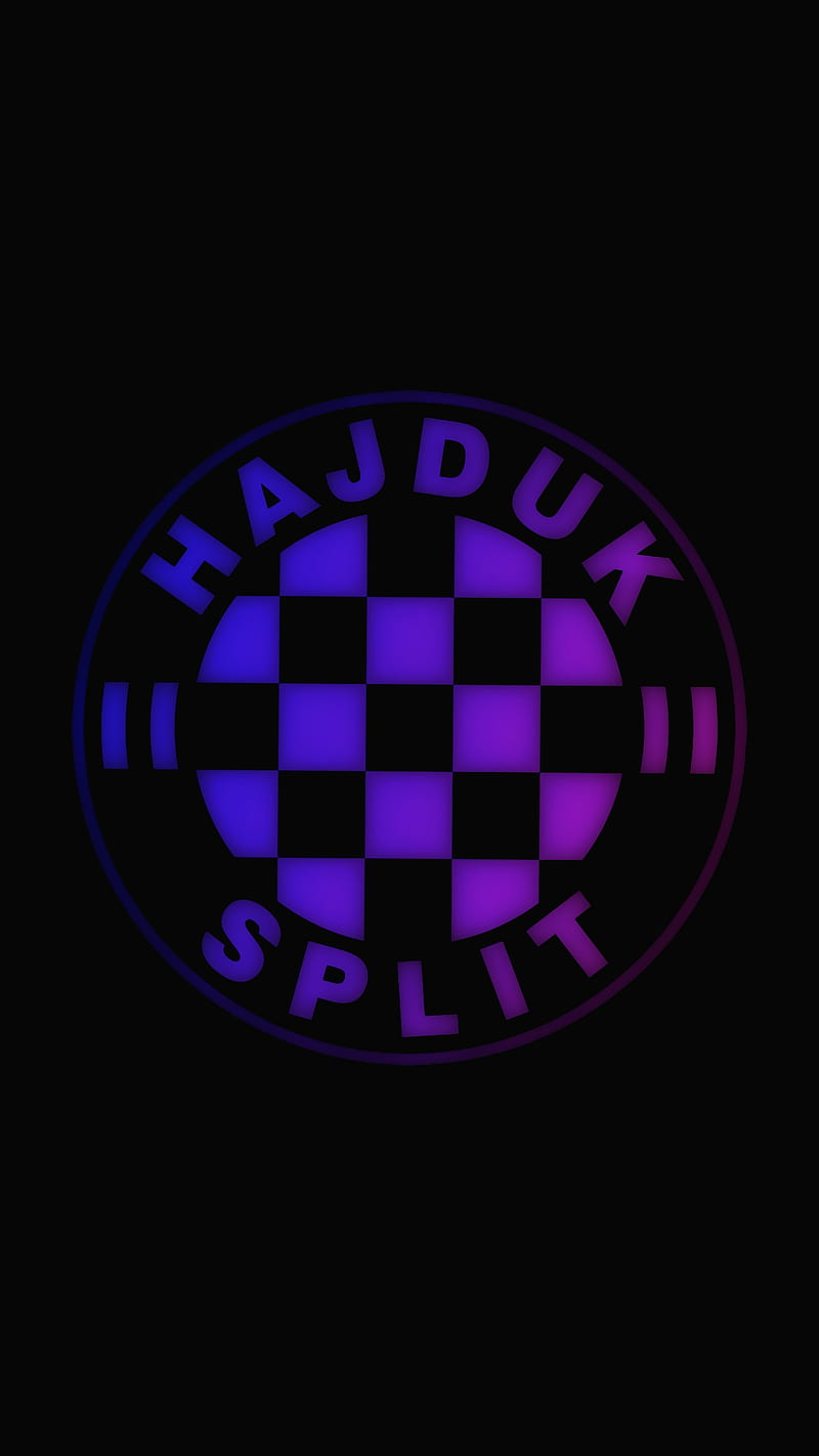 Hajduk Neon Light, hajduk, light, neon, split, torcida, HD phone wallpaper