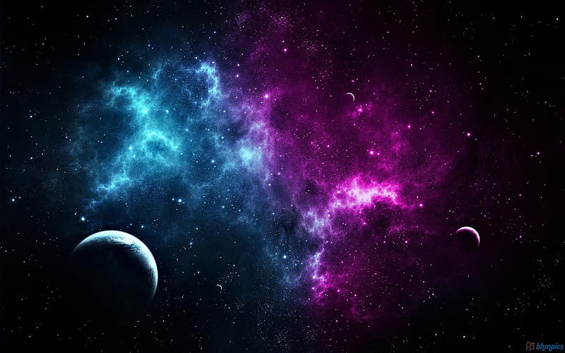 Amazing Colors of Space, stars, planets, nebula, space, colors, cosmos, clouds, galaxies, HD wallpaper