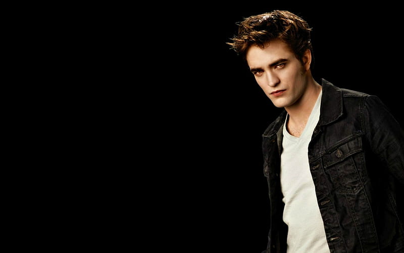 Robert Pattinson as Edward Cullen, movie, black, man, Robert Pattinson,  fantasy, HD wallpaper | Peakpx