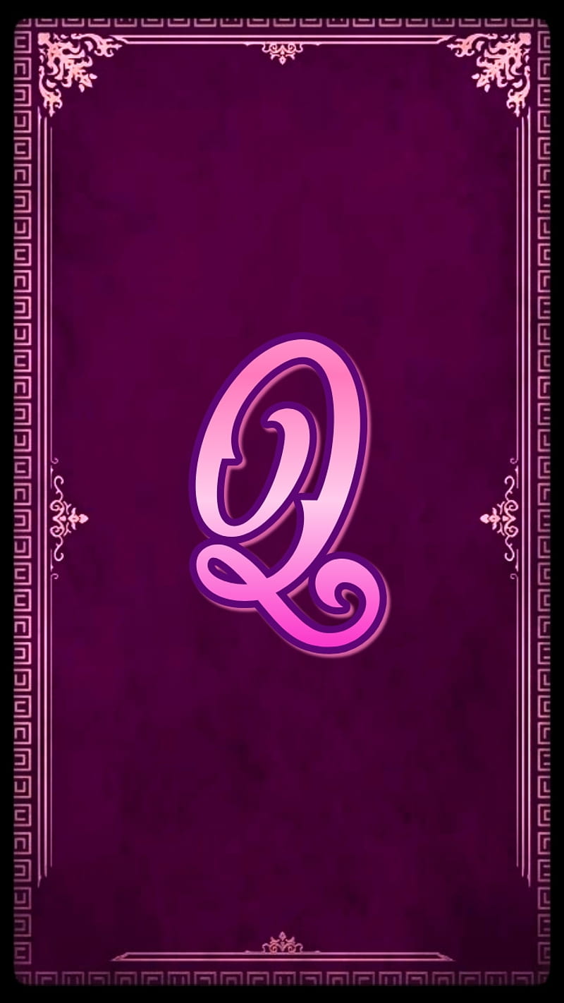 Q is for Queen, alphabet, initials, letter q, letters, names, pink ...