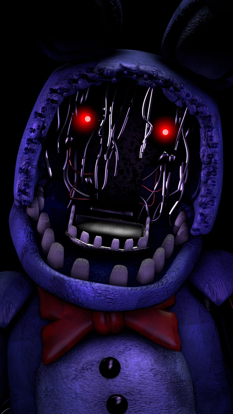 Withered Bonnie, electric blue, sugar cake, HD phone wallpaper