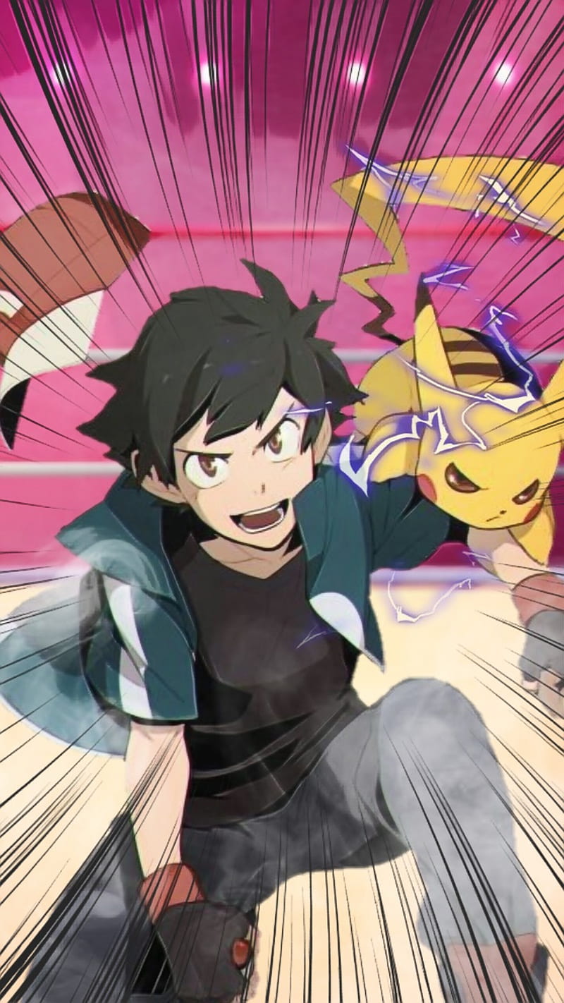Ash y Pikachu, amistad, combates pokemon, electrico, pokemon, HD phone wallpaper