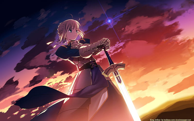 HD wallpaper woman holding sword anime illustration look girl pose  weapons  Wallpaper Flare