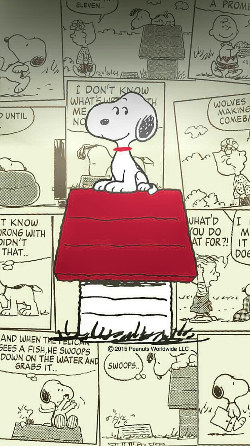 Snoopy, cartoon, dog, HD phone wallpaper