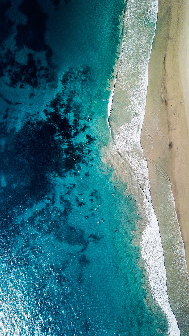 nature, water, beach, blue, HD phone wallpaper