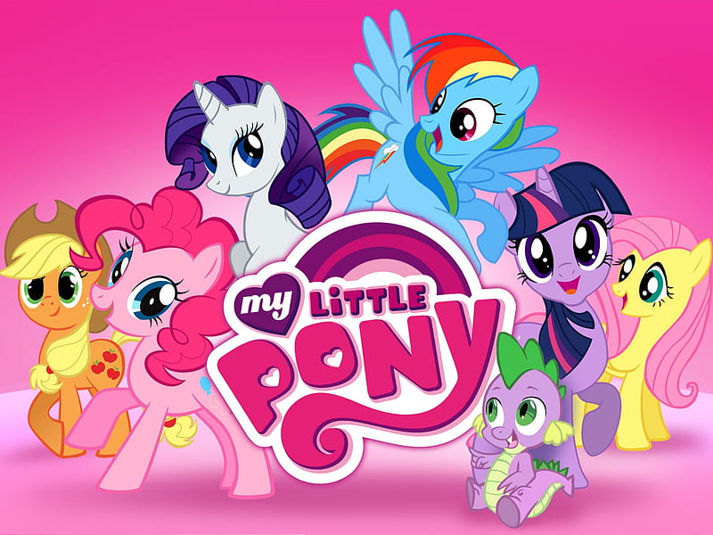 My Little Pony: Friendship is Magic, Twilight Sparkle, Pinkie Pie, My Little Pony, Friendship is Magic, Rarity, Rainbow Dash, Cartoon, Fluttershy, Spike, Applejack, HD wallpaper
