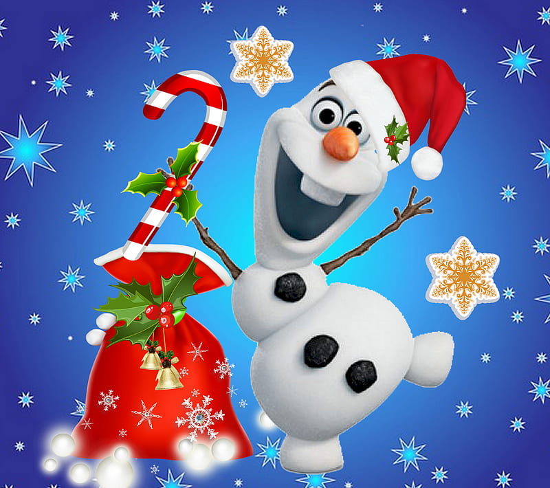Feliz navidad, congelado, regalo, santa, copos de nieve, muñeco de nieve  olaf, Fondo de pantalla HD | Peakpx