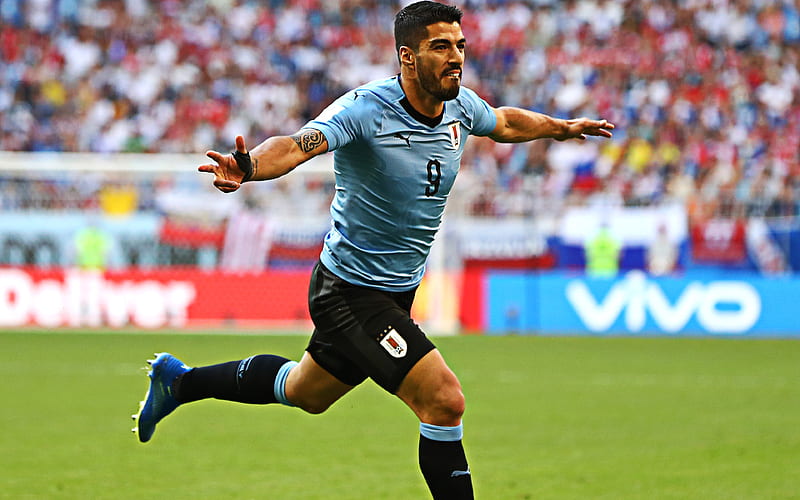 Luis Suarez Uruguayan footballer, Uruguay national football team, soccer stadium, goal, Uruguay, football, HD wallpaper