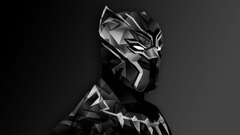 Black Panther Digital Art, black-panther, super-heroes, digital-art, HD wallpaper