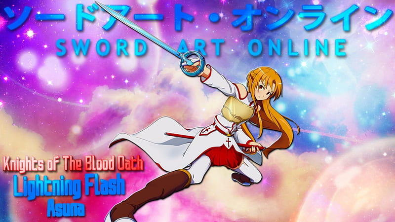Asuna/Lightning Flash K.O.B., Sword Art Online, Anime, SAO, Asuna Yuuki, Knights of The Blood Oath, HD wallpaper