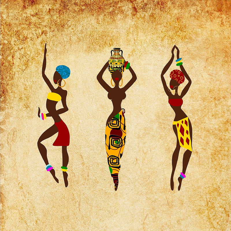 African women dancing art, HD phone wallpaper