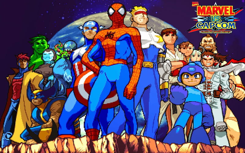 Marvel vs Capcom, Spider-man, Capcom, Vs, Marvel, HD wallpaper