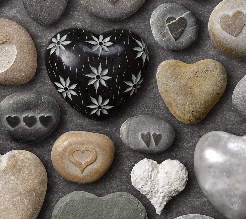 Heart Stones, 2160x1920, HD wallpaper