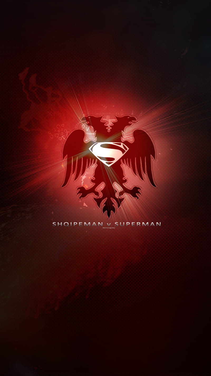 Shqipeman v Superman, albania, batman, gjokaj, kosova, shqip, shqiptar, simon, superman, HD phone wallpaper