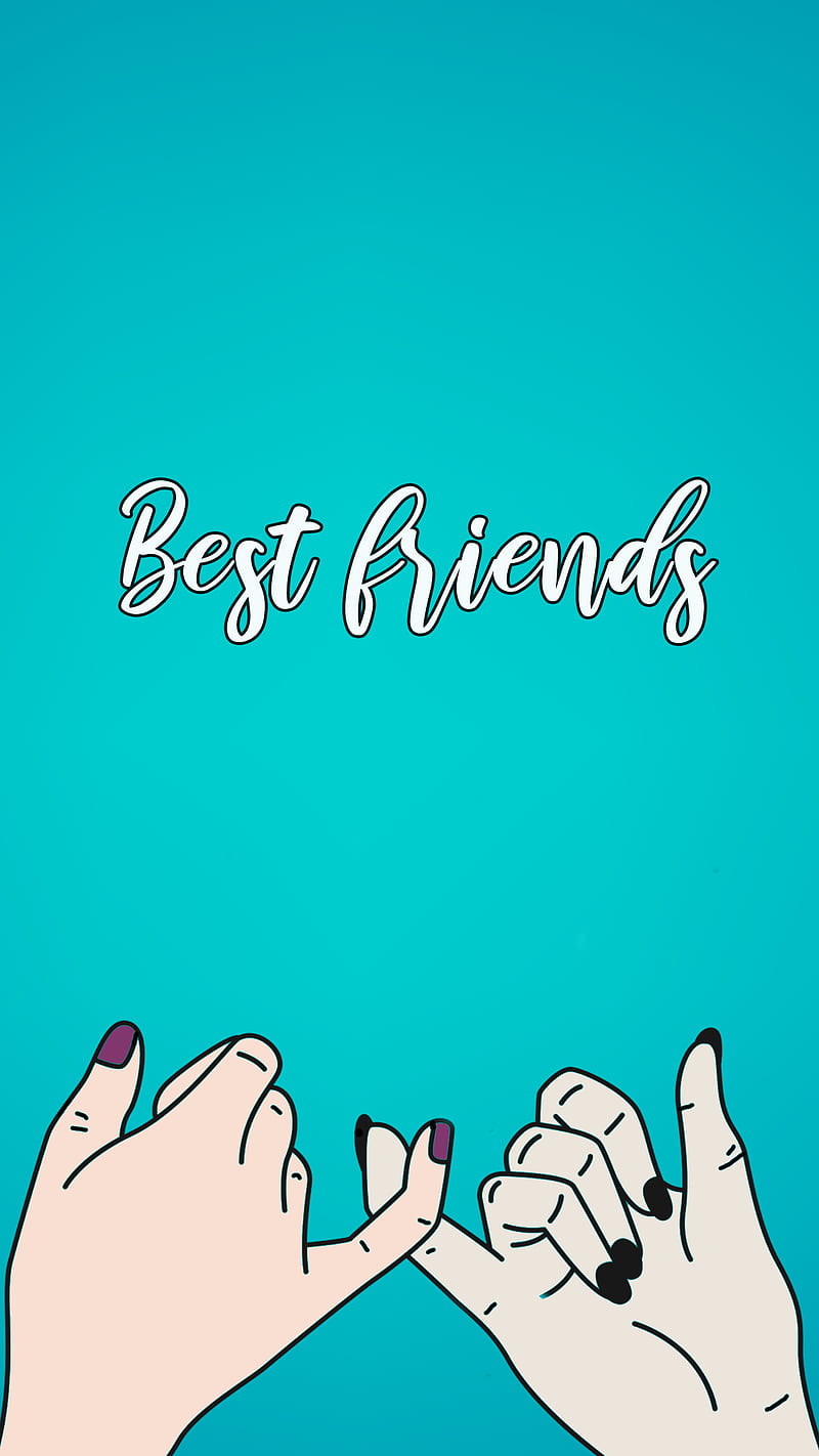 Mejores amigos dedos, mejores amigos, mejor amiga, bff, dibujo, siempre,  amigo, Fondo de pantalla de teléfono HD | Peakpx