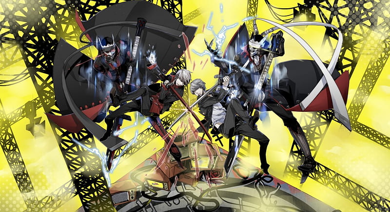 Who will win?, yu, swords, who, win, evil, shadow, 4, person, anime, izanagi, HD wallpaper