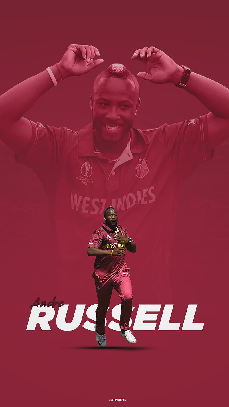 Andrew Russell , andrew russell, kolkata knight riders, russell, west indies, HD phone wallpaper