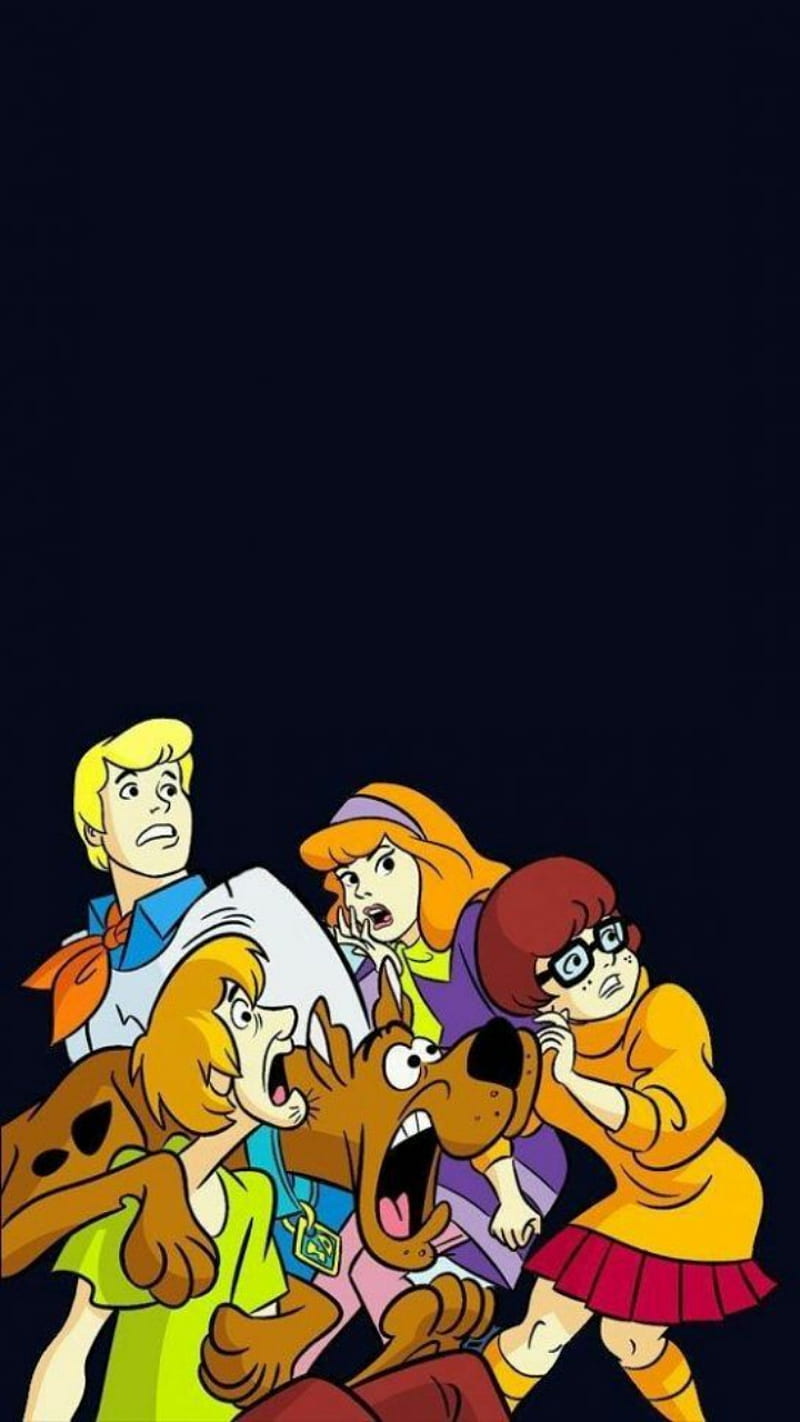 scooby do 80s, cartoon, ghost, halloween, hipster, simple, snack, trendy, HD phone wallpaper