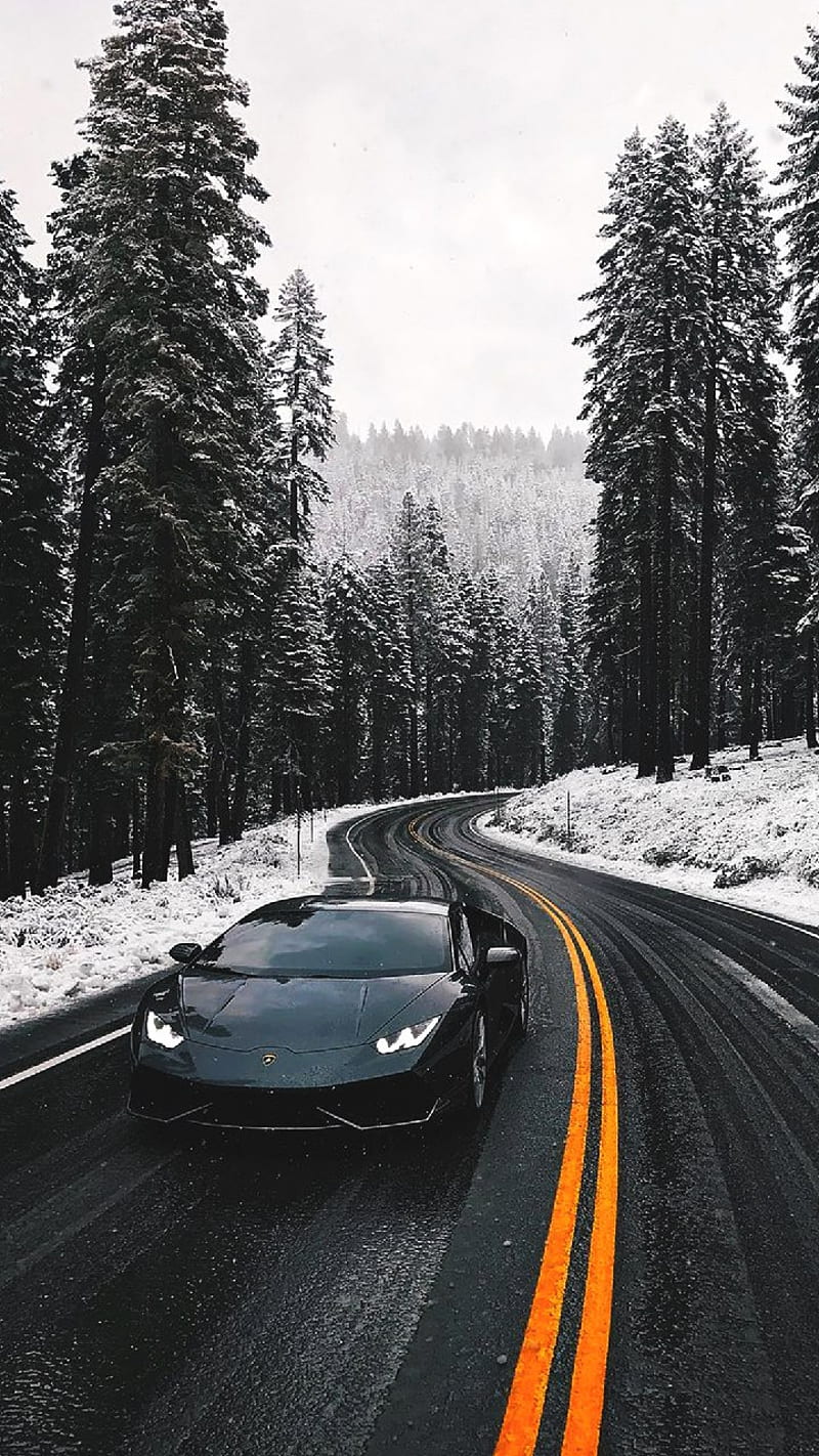 Lamborghini, car, carros, cool, drift, ford, gran, happy, model, snow, sport, HD phone wallpaper