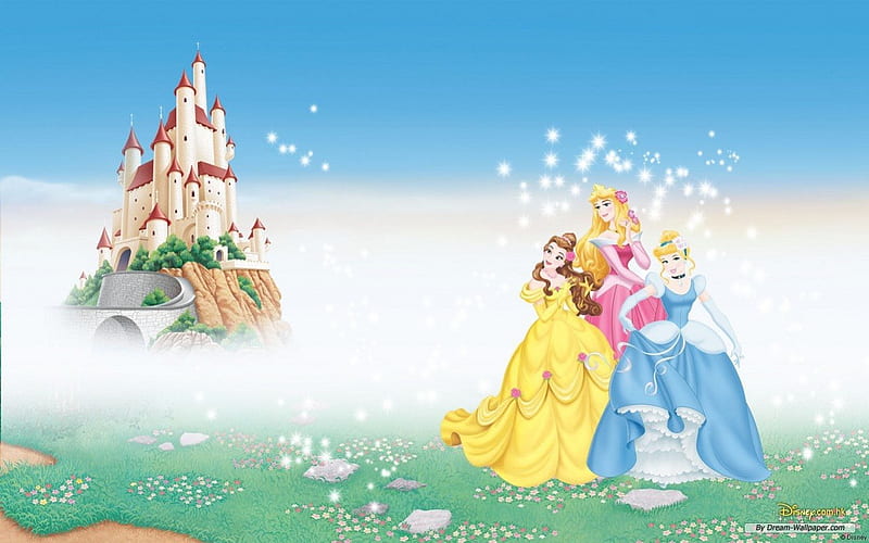 Princesas de disney, belle, cenicienta, disney, auora y, princesas, tres,  Fondo de pantalla HD | Peakpx