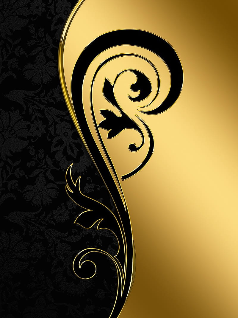 Abstract, best, black, gold, golden, nice, HD phone wallpaper | Peakpx