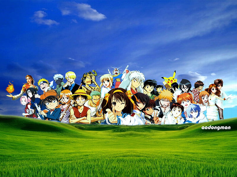 Wallpaper 4K Windows Xp Gallery  Anime, Windows wallpaper, Anime