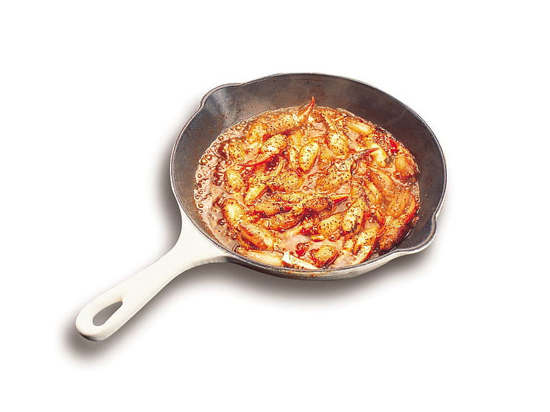Sauteed Crab Claws In Pan, meal, graphy, food, repast, gourmet, comestible, crab, sauteed crab, HD wallpaper