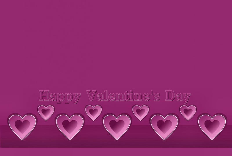 Valentine Heart Border , art, holiday, illustration, artwork, February, Valentines Day, painting, wide screen, occasion, HD wallpaper