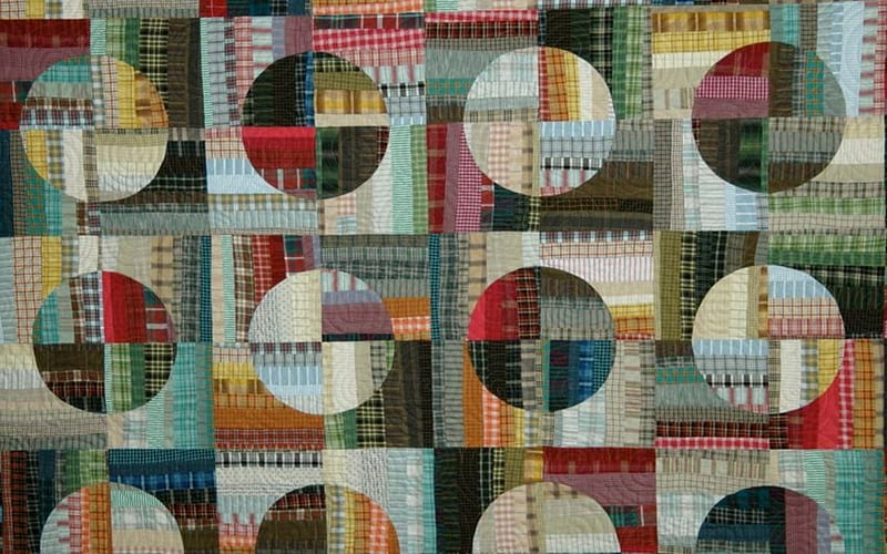Needlework, circles, colors, squares, handiwork, HD wallpaper